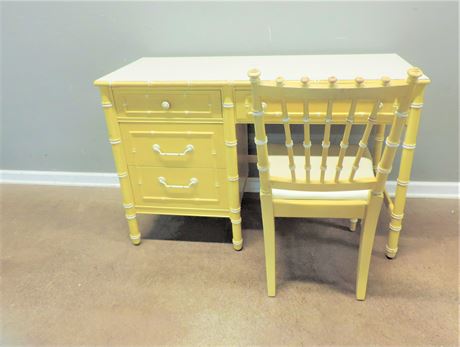 Thomasville Bamboo Style Desk and Chair