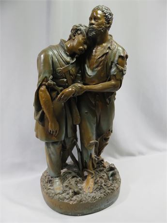 JOHN ROGERS The Wounded Scout - A Friend In The Swamp Statue