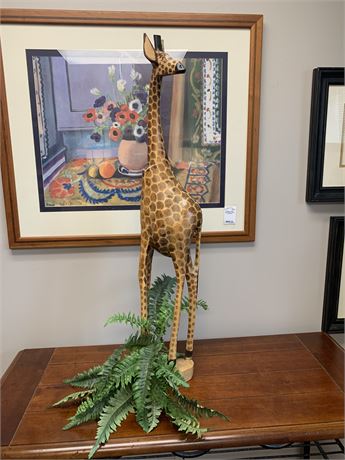 Handcrafted Wooden Giraffe