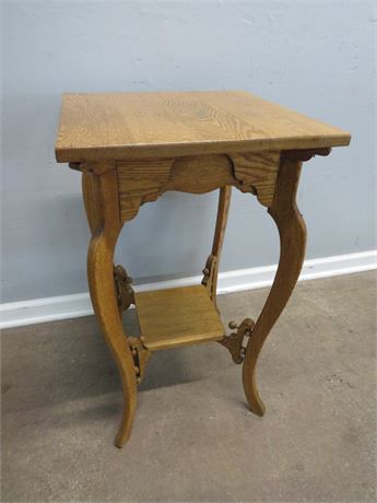 French Provincial Oak Accent Table