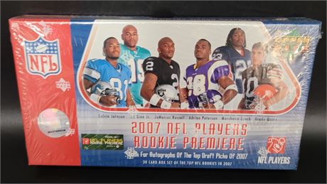2007 Upper Deck NFL Players Rookie Premiere Factory Sealed Box