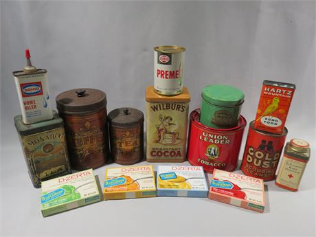 Vintage Advertising Packaging Lot