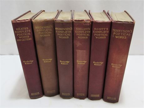 6 Cambridge Edition Books - 1868 - 1901