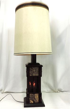 MID-CENTURY Table Lamp / Flickering Flame