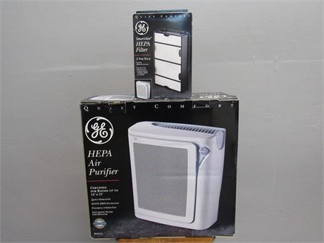 GE Hepa Air Purifier with 2 Extra Filters - All NIB