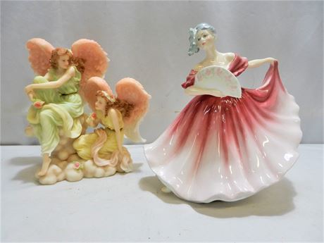Seraphim Classic Sisters Heart and Soul with Royal Doulton Elaine