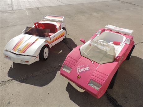 Vintage Barbie Lamborghini & Toy Corvette