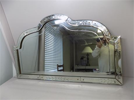 Etched Dressing Mirror