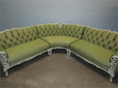Vintage French Provincial Sectional Sofa
