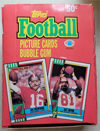 1990 Topps Football Wax Box Unsearched with Factory Sealed Packs