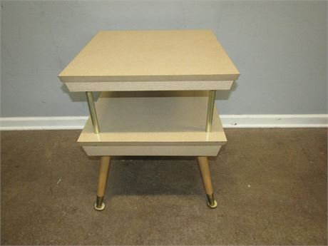 Vintage Mid-Century Modern Blonde Side Table