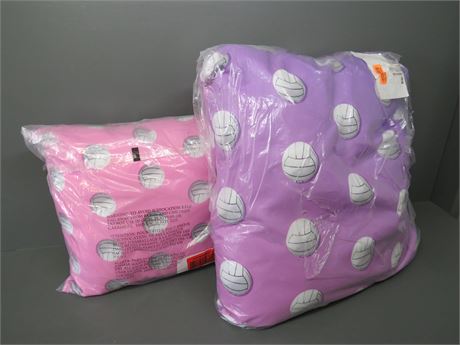 Katelyn Smith Pink/Purple Ombre Volleyball Pillows