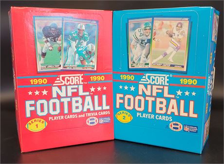 1990 Score Football Series I & II Wax Boxes