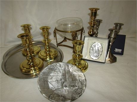 Candle  Holders, Plates and Bowls