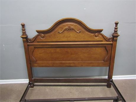 Unique Solid Wood Bed Head Board with Rails