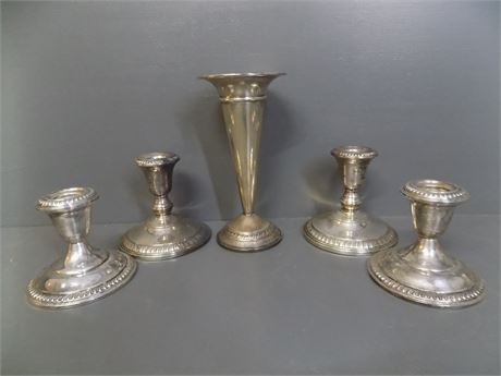Sterling Candlestick Holders