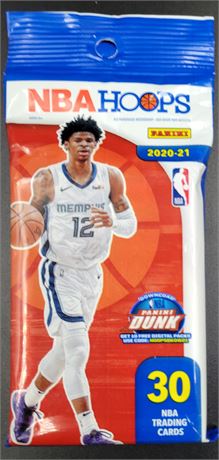 NBA HOOPS Factory Sealed 2020-21 30 Card Fat Pack