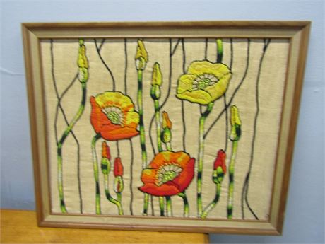 Mid-Century Needlepoint Tapestry
