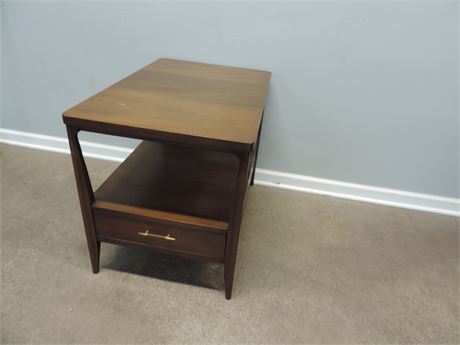 Mid Century Solid Wood Side Table