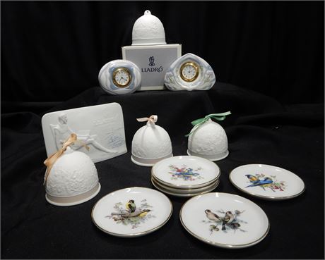 LLADRO Porcelain Clocks and Bells