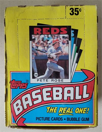 1986 Topps Baseball Wax Box