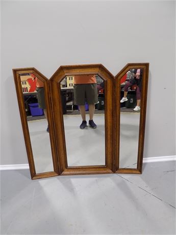 Tri-Fold Hanging Mirror