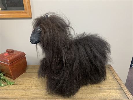 Handcrafted Natural Wool Goat