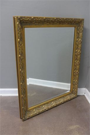 Gold Framed / Beveled Glass Mirror