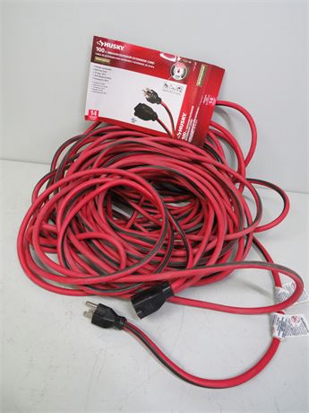Transitional Design Online Auctions - HUSKY 100 ft. Indoor/Outdoor  Extension Cord