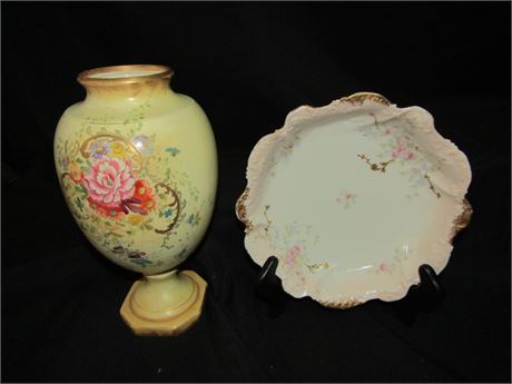 Antique Vase and Plate