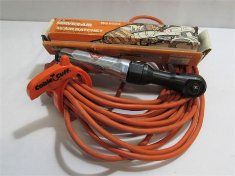 Black and Decker 3/8" Air Ratchet and Large Extension Cord