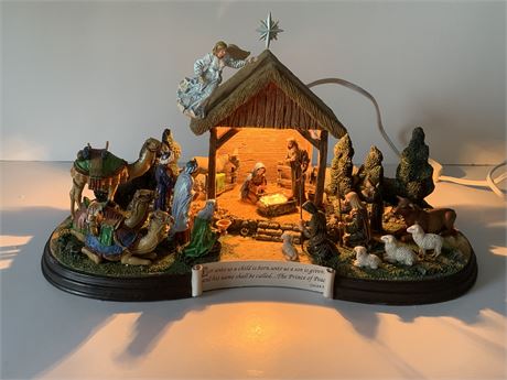 The Nativity /Danbury Mint/Lighted