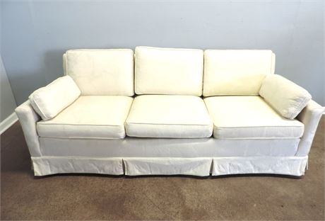 Traditional Style Loose Back Sofa