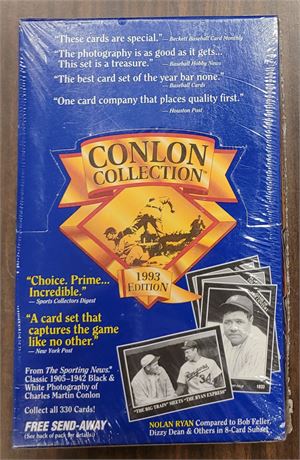 Conlon Collection from 1993 Featuring Baseball's Greatest Stars Wax Box