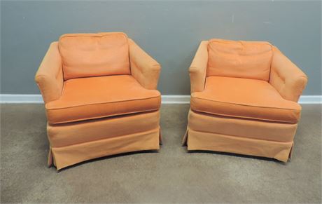 Woodmark Originals Skirted Upholstered Club Chair Set