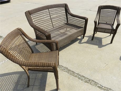 HAMPTON BAY Spring Haven All-Weather Wicker Outdoor Seating Group