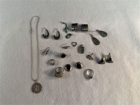 Lot of Marked Sterling Silver Pieces