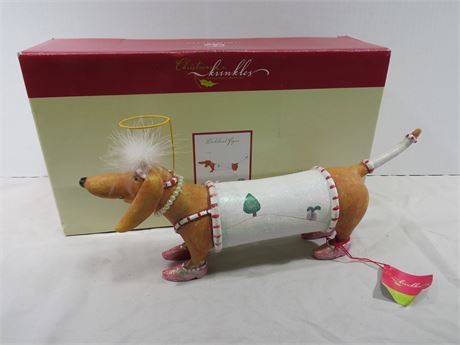 CHRISTMAS KRINKLES Dachshund Figure by Patience Brewster
