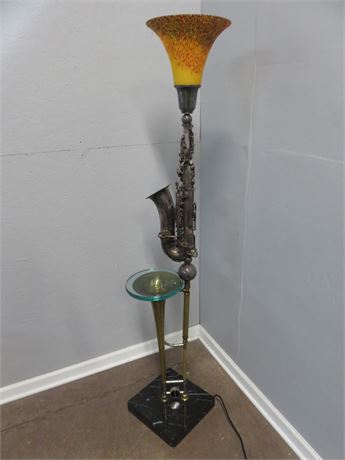 RICK VAN NESS Trombone/Saxophone Floor Lamp