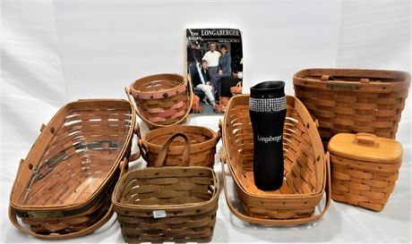 Signed Original Longaberger Story Collectible Baskets and More