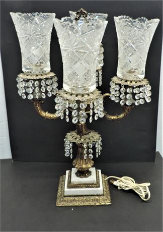 Chandelier Style Crystal Table Lamp