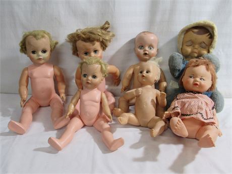 7 Vintage Misc. Dolls