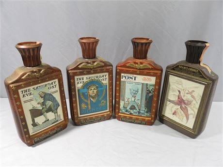 Vintage Jim Beam Bourbon Bottles
