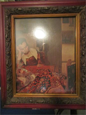 "A Woman Asleep" print by Johannes Vermeer