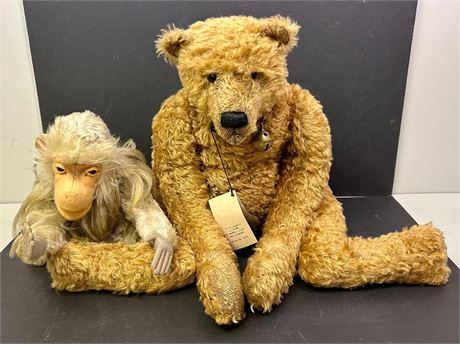 Collectible Teddy Bear & Baboon