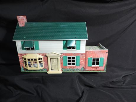Vintage Tin Dollhouse with Furniture