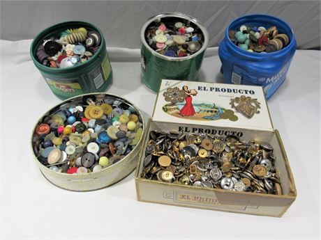 Vintage Buttons - Buttons - Buttons and MORE Buttons