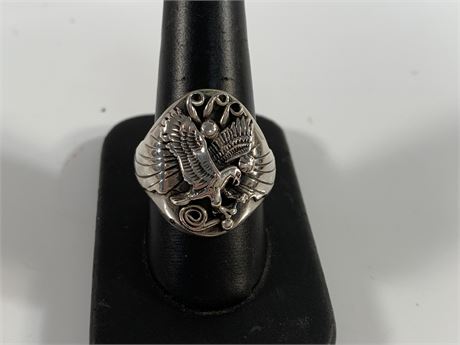 Sterling Silver Navaho Signed Anna Begay Ring