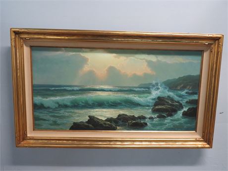 ANTON GUTKNECHT Oil on Canvas Painting