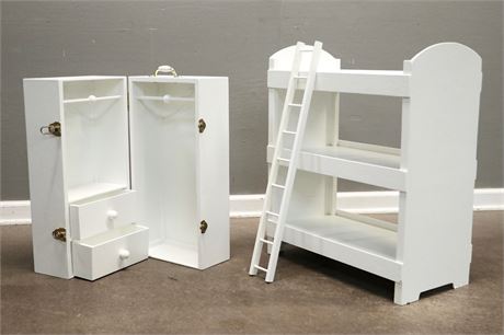 Doll Bunk Bed and Trunk
